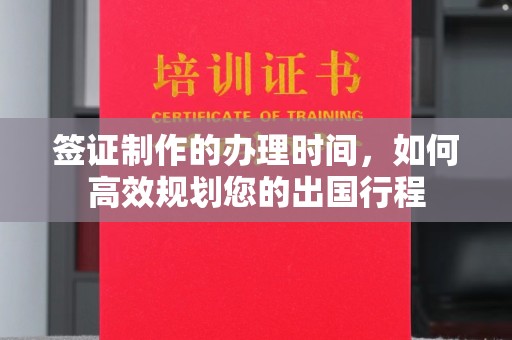 湖滨签证制作的办理时间，如何高效规划您的出国行程